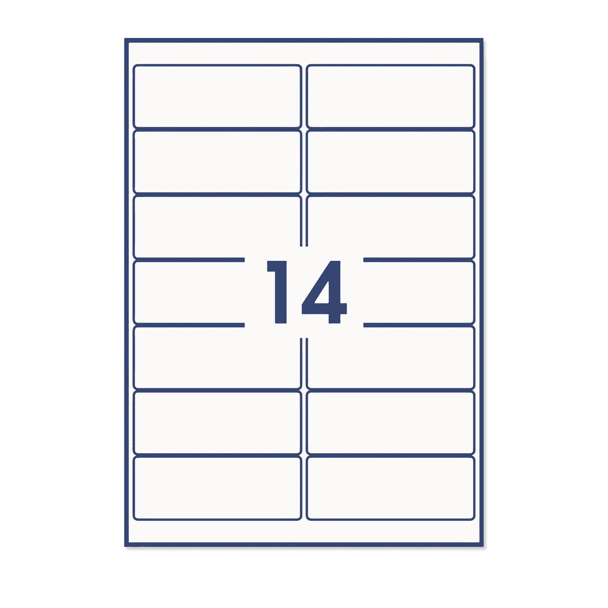 Suorakaiteen muotoiset etikettitarrat