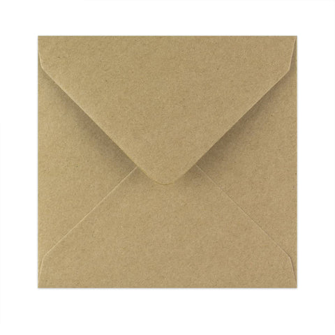 Kraft V-Flap Gummed Envelopes 110 Gsm Fleck 140 x 140 mm