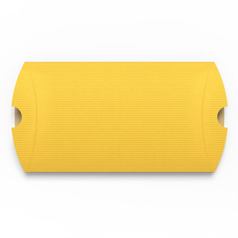 Corrugated Pillow Boxes Gold 229 x 162 mm (C5)