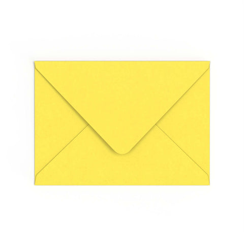 C5 Sunflower Yellow British Made Gummed V-Flap Envelope (162 x 229mm)