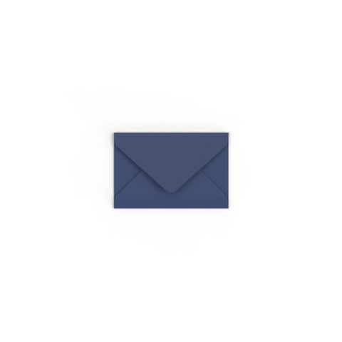 C6 Navy Blue British Made Gummed V-Flap Envelope (114 x 162mm)