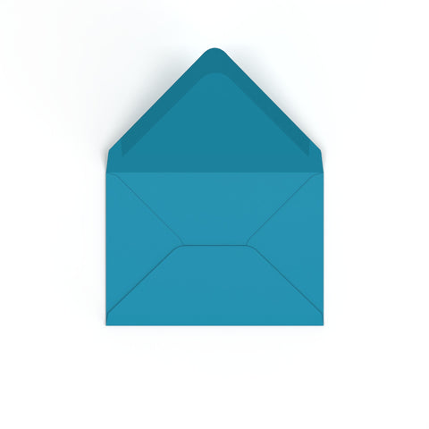 C6 Navy Blue British Made Gummed V-Flap Envelope (114 x 162mm)