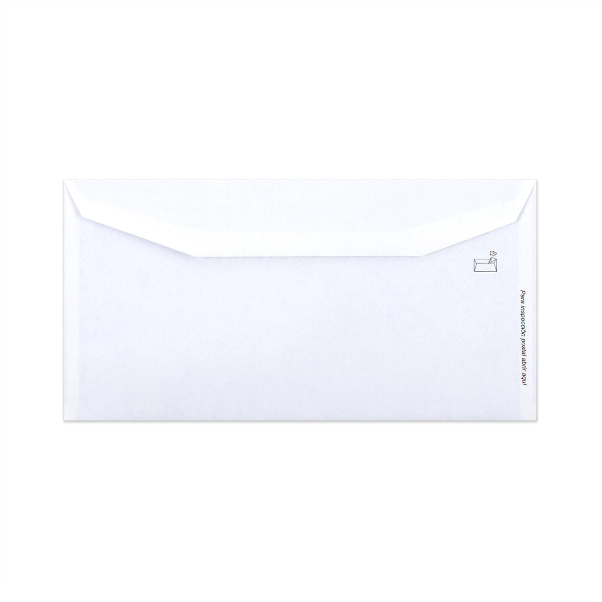 Valkoinen kirjekuori sisäpainatuksella – ikkunallinen 115x225 mm (DL+) 80gr/m²
