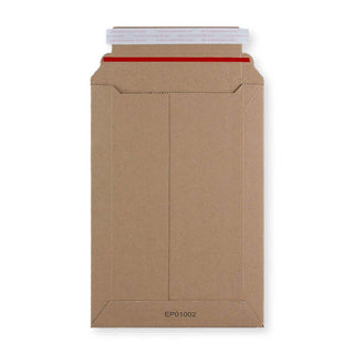 Jäykkä manillanruskea pakkaus, mikroaaltopahvi 270x185 mm