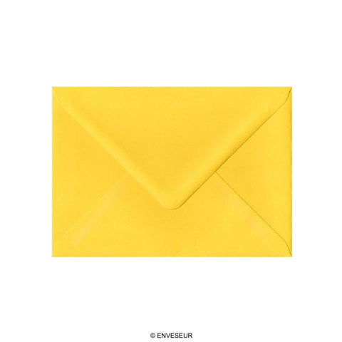 Mid Yellow Gummed V-Flap Envelope (133 x 184mm)