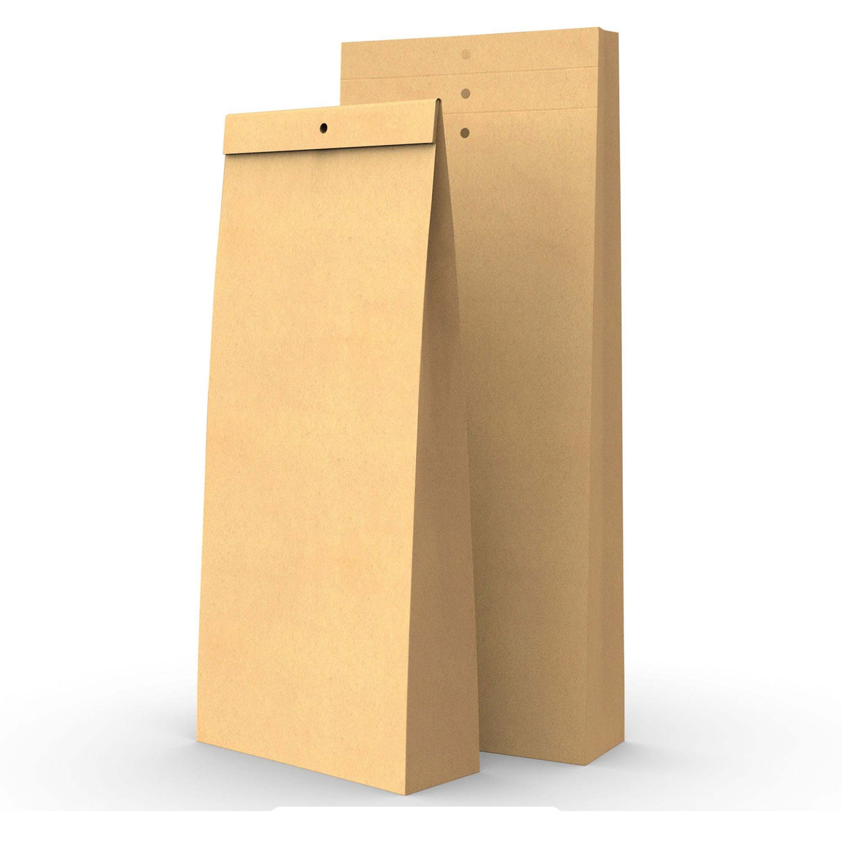 Kraft sample bag with holes 345x140x45mm