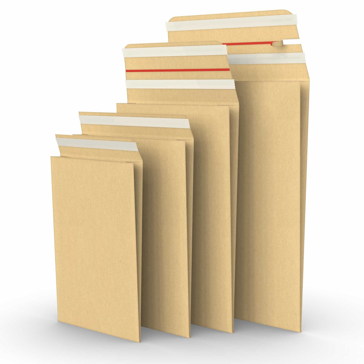 Uudelleenkäytettävästä paperista valmistettu postituspussi 353x250x50 mm