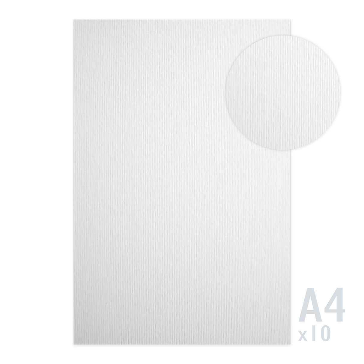 Pellavapintainen paperi 215g/m² - 10 A4 arkkia