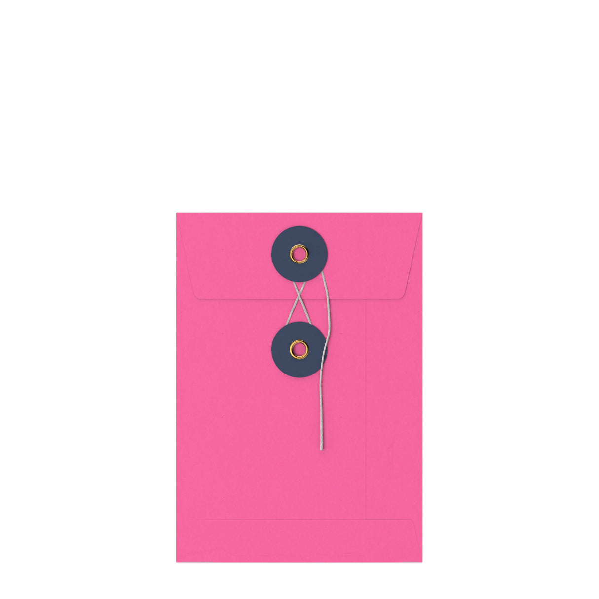 Värilliset kirjekuoret, joissa on naru- ja kiekkokiinnitys