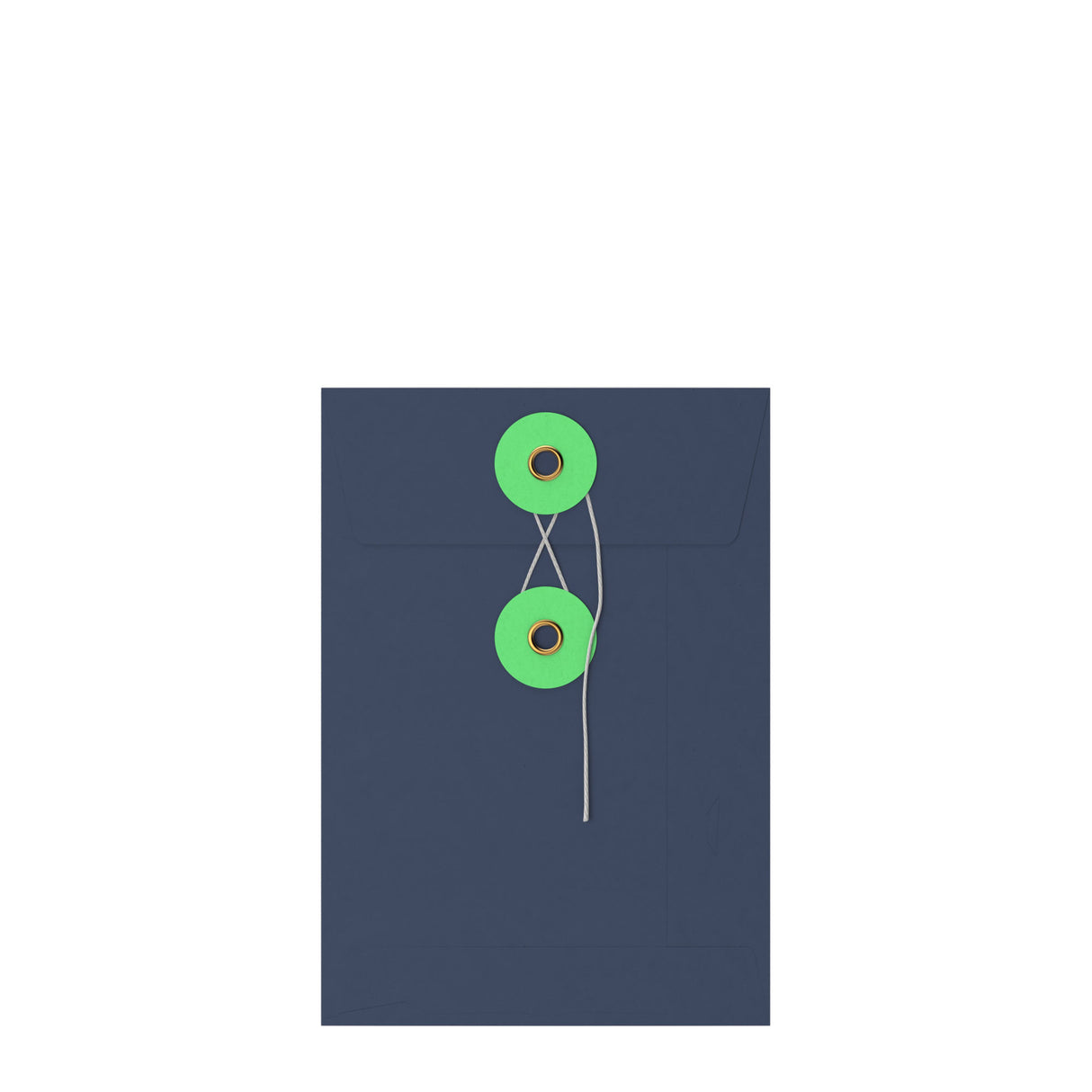 Värilliset kirjekuoret, joissa on naru- ja kiekkokiinnitys