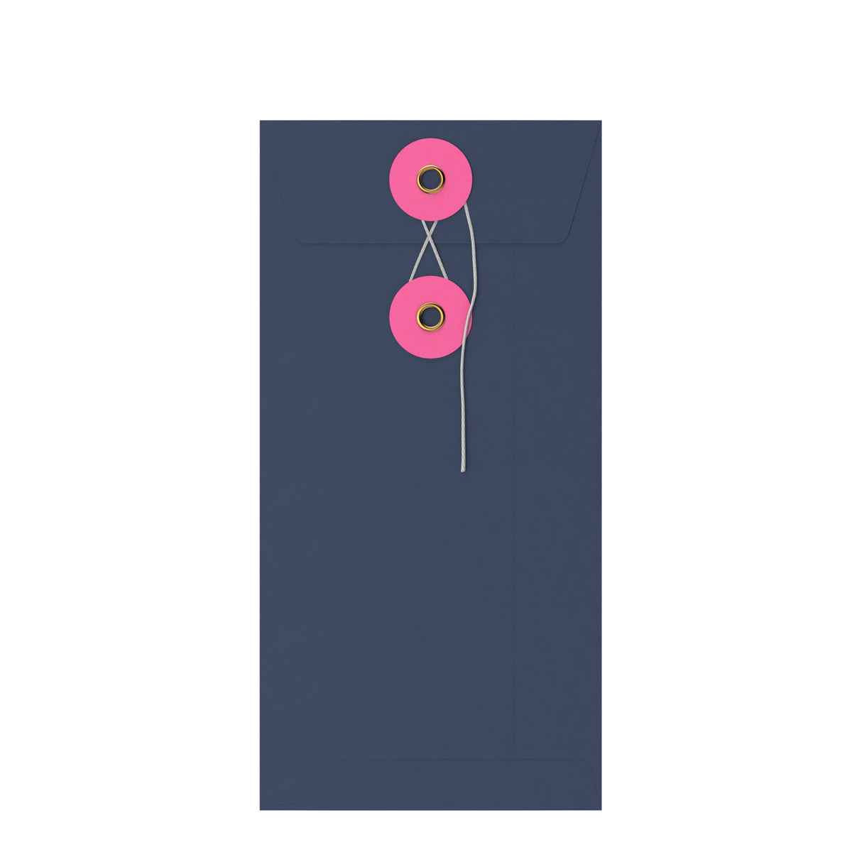 Värilliset kirjekuoret, joissa on naru- ja kiekkokiinnitys