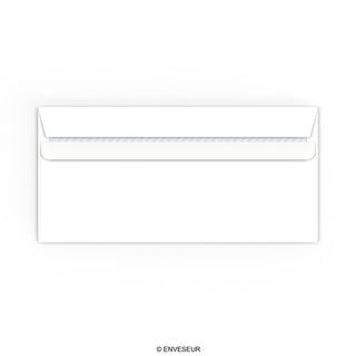 Valkoinen kirjekuori 110x220 mm (DL)