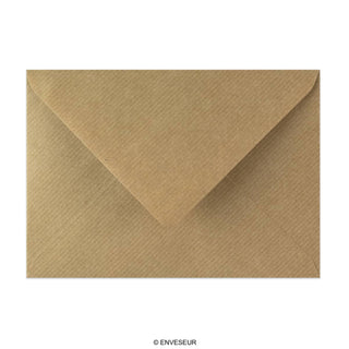 Ruskeajuovallinen kirjekuori 125x175 mm