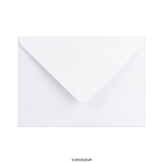 Valkoinen kudottupaperinen kirjekuori 125x175 mm