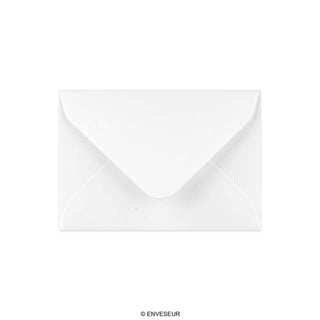 Valkoinen kudottupaperinen kirjekuori 70x100 mm