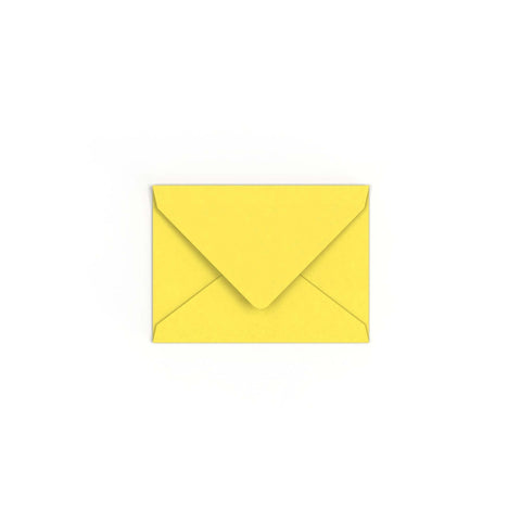 C7 Sunflower Yellow British Made Gummed V-Flap Envelope (82 x 113mm)