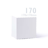 Valkoiset kortit ja kirjekuoret, aaltoileva reuna – pakkaus