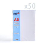A3 Valkoinen Kortti 300 g/m² 50 kpl pakkaus