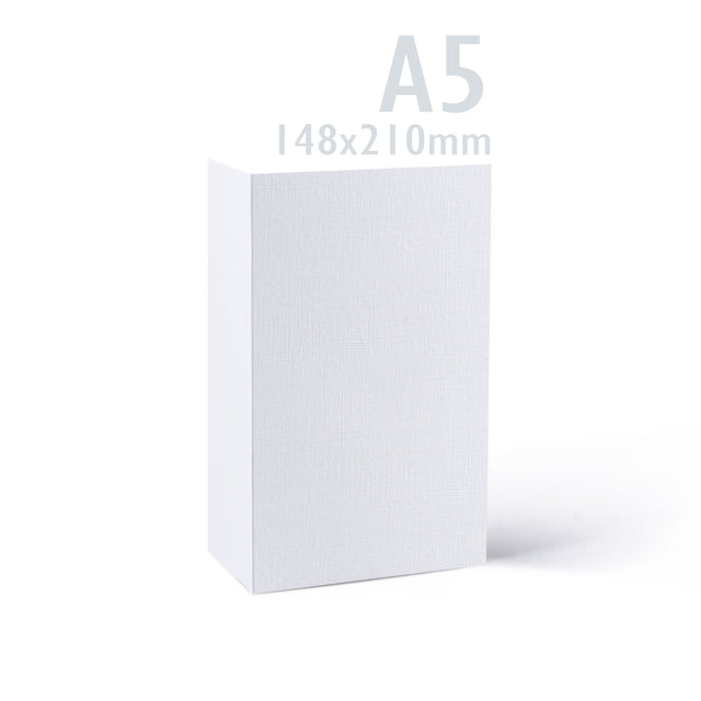 Linen Cards & Envelopes Packs White 210 x 300 x 20 mm