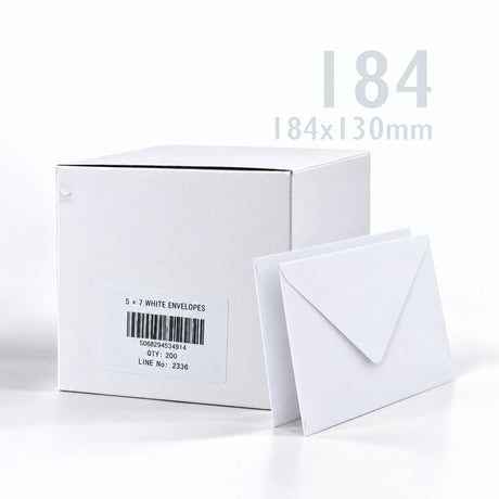Valkoiset Kirjekuoret 100 g/m² 200 kpl pakkaus