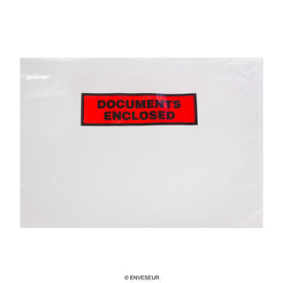 Kirkkaat Documents Enclosed -asiakirjakuoret - printattu