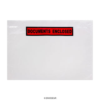 Kirkkaat Documents Enclosed -asiakirjakuoret - printattu