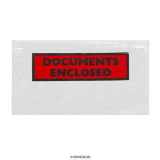 Kirkkaat Documents Enclosed -asiakirjakuoret - printattu