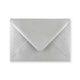 C6 Metallic Silver Gummed V-Flap Greetings Envelope (114 x 162mm)