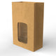 Paper Kraft Food Bags Manila 300 x 200 mm Window