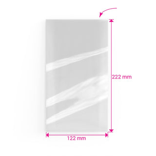 Cello Bags (Open Top) Clear 222 x 122 mm