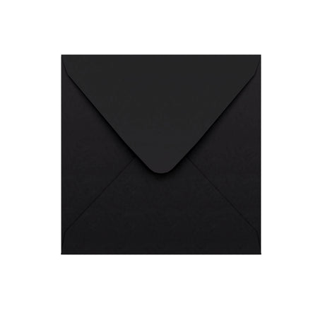 Musta V-läpällinen kirjekuori 155x155 mm