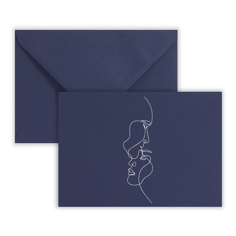 Wedding Envelopes (Love Design) Dark Blue 162 x 229 mm (C5)
