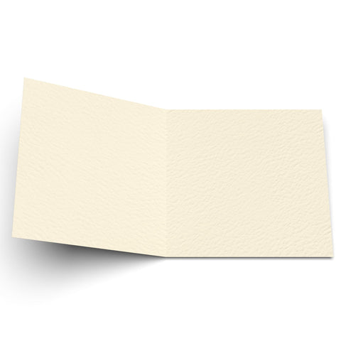Folded Card Blanks Ivory Hammer 145 x 145 mm 300 Gsm
