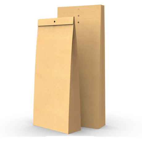 Kraft sample bag with holes 345x140x45mm