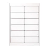 Valkoiset itseliimautuvat tarrat