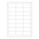 White Adhesive Labels White 64 x 34 mm (24 labels)