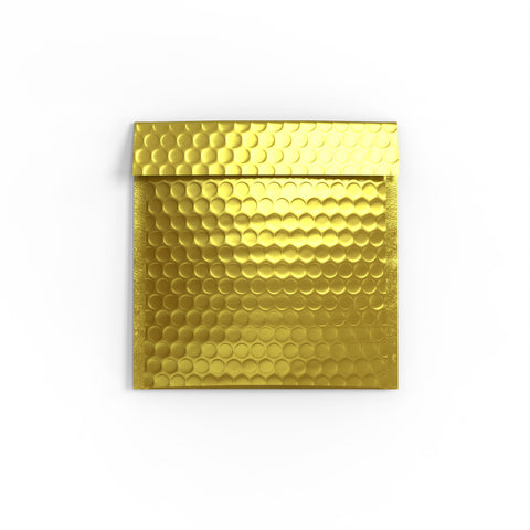 Metallic Finish Bubble Bag Mailers Gold 165 x 140 mm