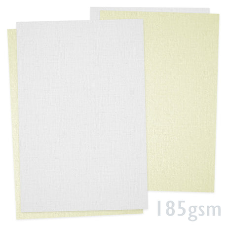 Pellavapintainen paperi 185g/m²