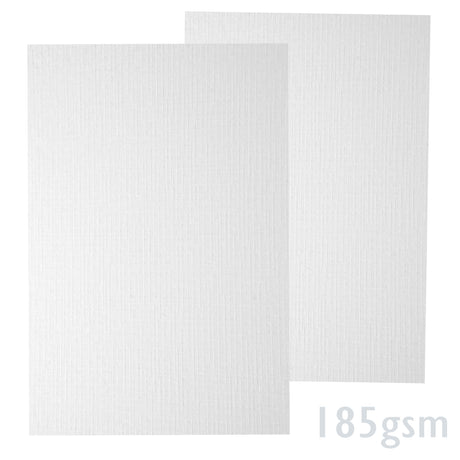 Valkoinen uurrepintainen paperi 185g/m²