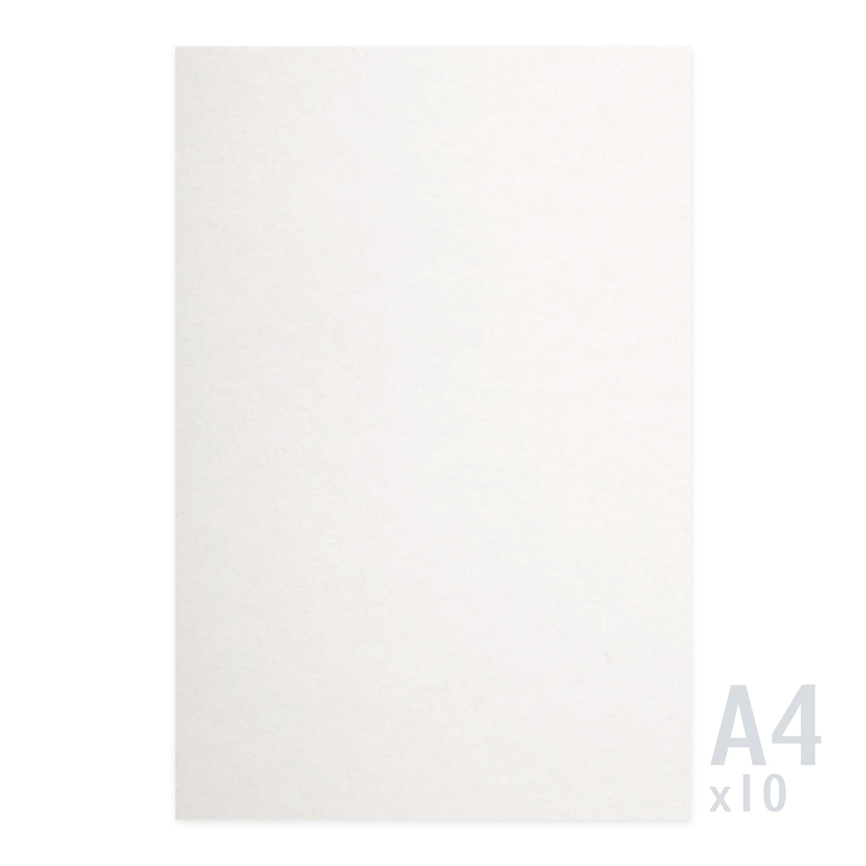 Valkoinen pellavapintainen paperi 120g/m² - 10 A4 arkkia