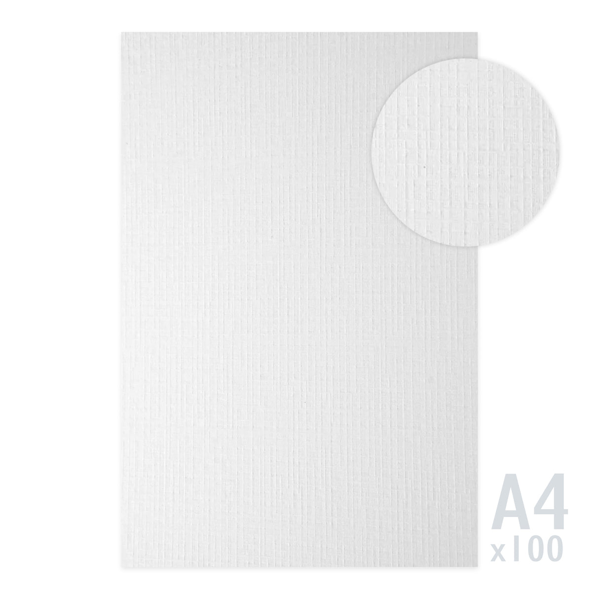 Valkoinen uurrepintainen paperi 185g/m²