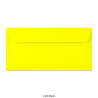 Neonkeltainen kirjekuori 110x220 mm (DL)