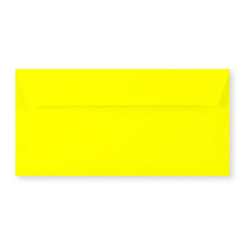 DL Yellow Peel & Seal Neon Envelope (110 x 220mm)