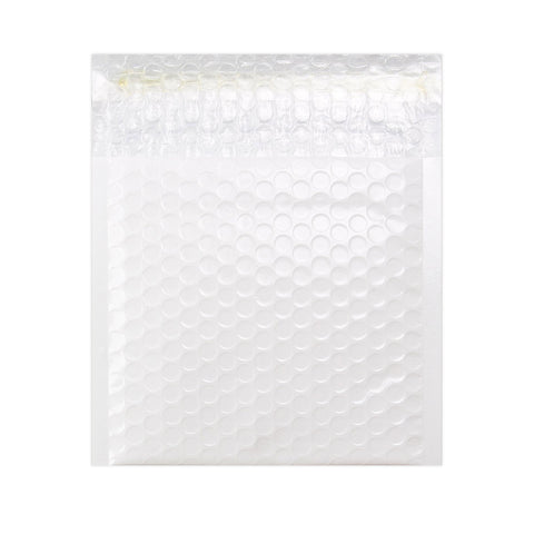 Gloss Finish Bubble Bag Mailers White 165 x 165 mm