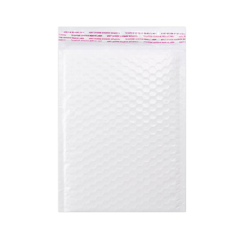 Gloss Finish Bubble Bag Mailers White 250 x 180 mm