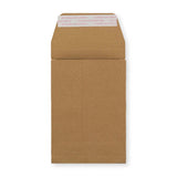 Manillanruskea sivulevikkeellinen läpällinen kirjekuori 162x114x25 mm (C6)