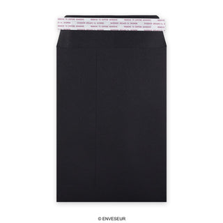 Musta läpällinen taskukirjekuori 229x162 mm (C5)