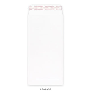 Valkoinen läpällinen kirjekuori 305x152 mm
