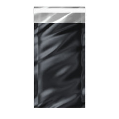 Metallic Finish Foil Bags Black 229 x 114 mm