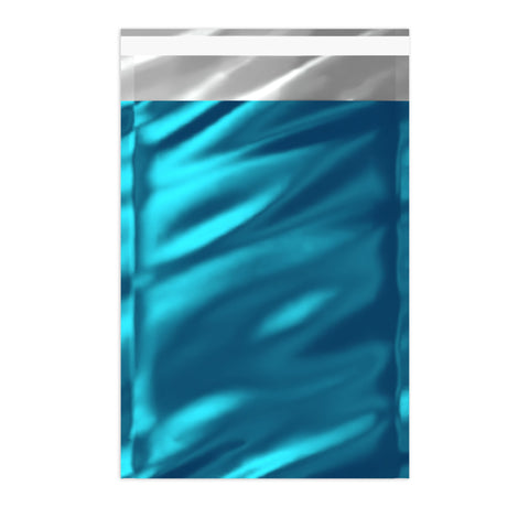 Metallic Finish Foil Bags Blue 229 x 162 mm (C5)